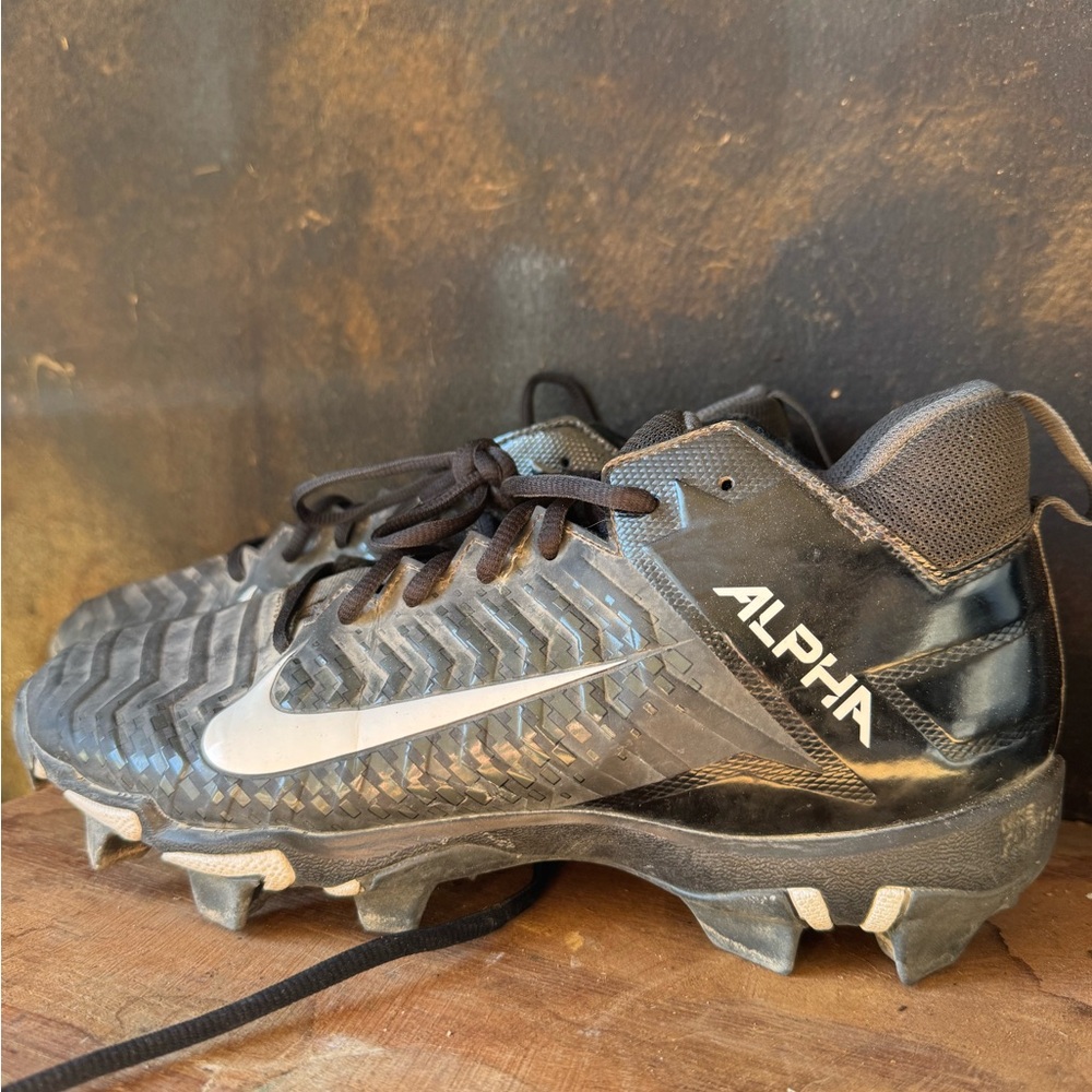 Nike Alpha Black and Gray Cleats